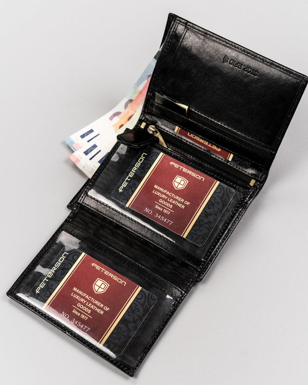 Natūralios odos piniginė vyrams Peterson PT70 S743