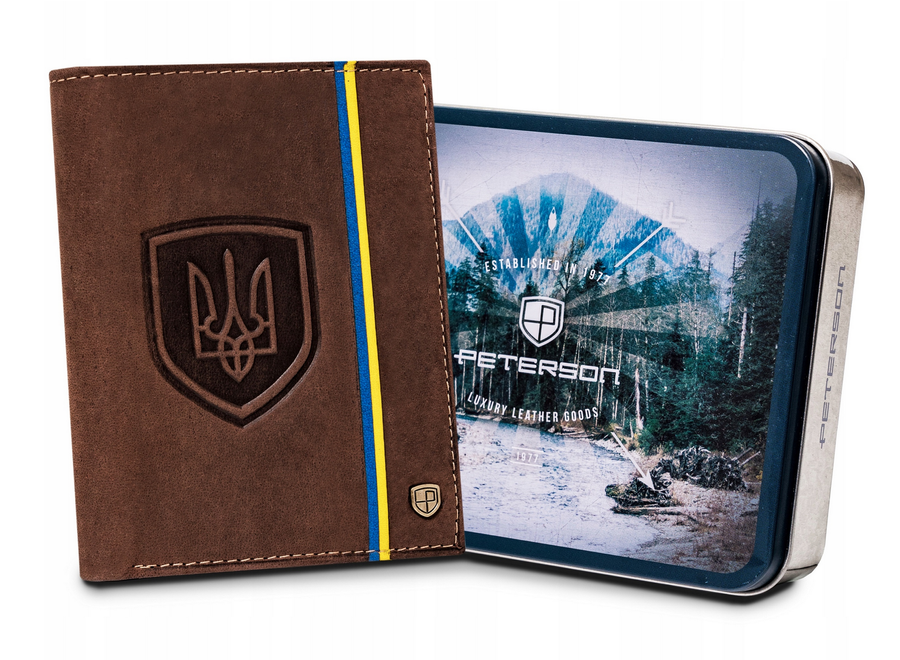 Natūralios odos piniginė vyrams Peterson PT71 S742