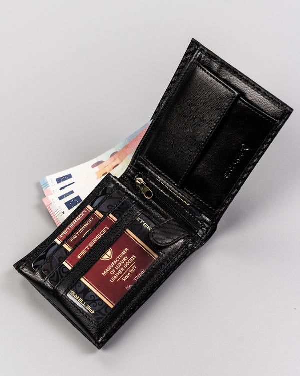 Natūralios odos piniginė vyrams Peterson PT80 S732