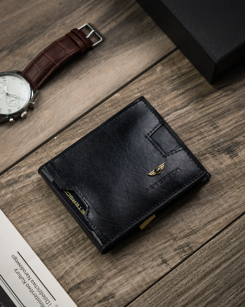 Natūralios odos piniginė vyrams Peterson PT91 S720