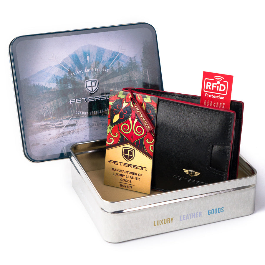 Natūralios odos piniginė vyrams Peterson PT92 S719
