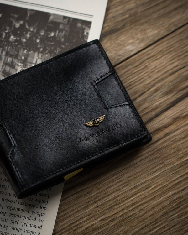Natūralios odos piniginė vyrams Peterson PT93 S718