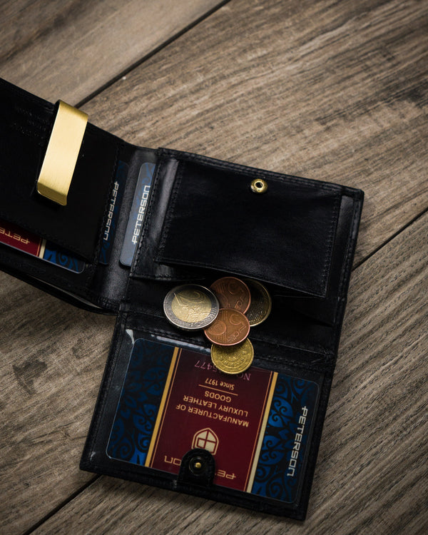 Natūralios odos piniginė vyrams Peterson PT93 S718