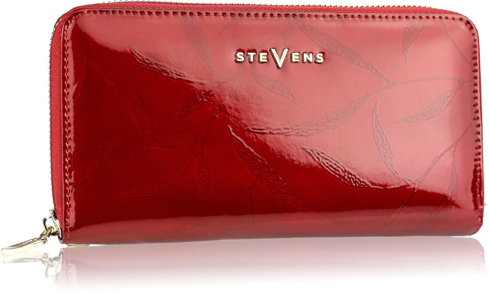 Moteriška odinė piniginė STEVENS su užtrauktuku D1874