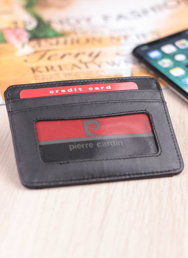 Odinė vyriška piniginė Pierre Cardin Tilak10 P02 Juoda S702
