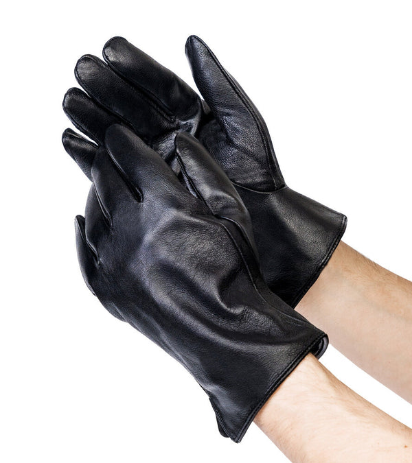 Odinės vyriškos pirštinės M01, juodos