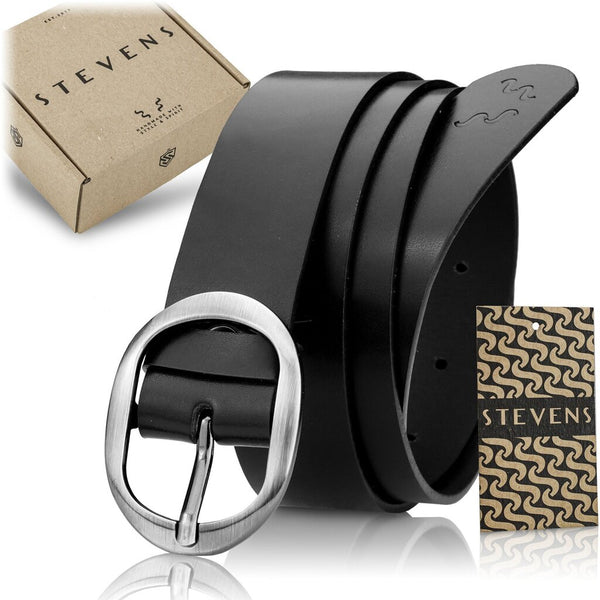 Odinis diržas moterims Stevens Layla, juodas