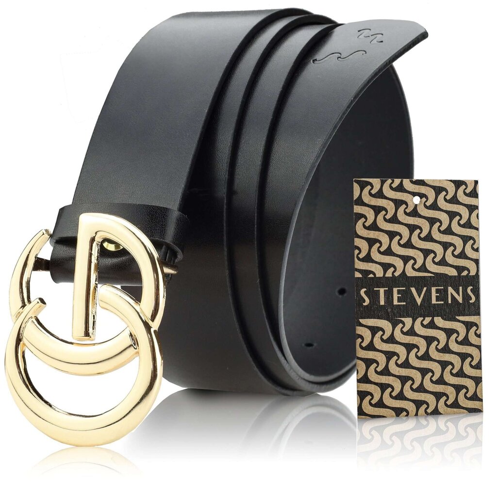 Odinis diržas moterims Stevens, juodas