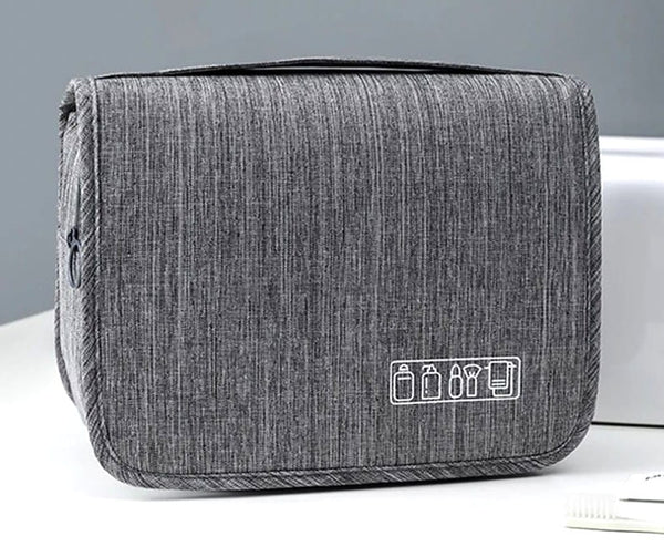 Pakabinamas kelioninis kosmetikos krepšys E1, pilka