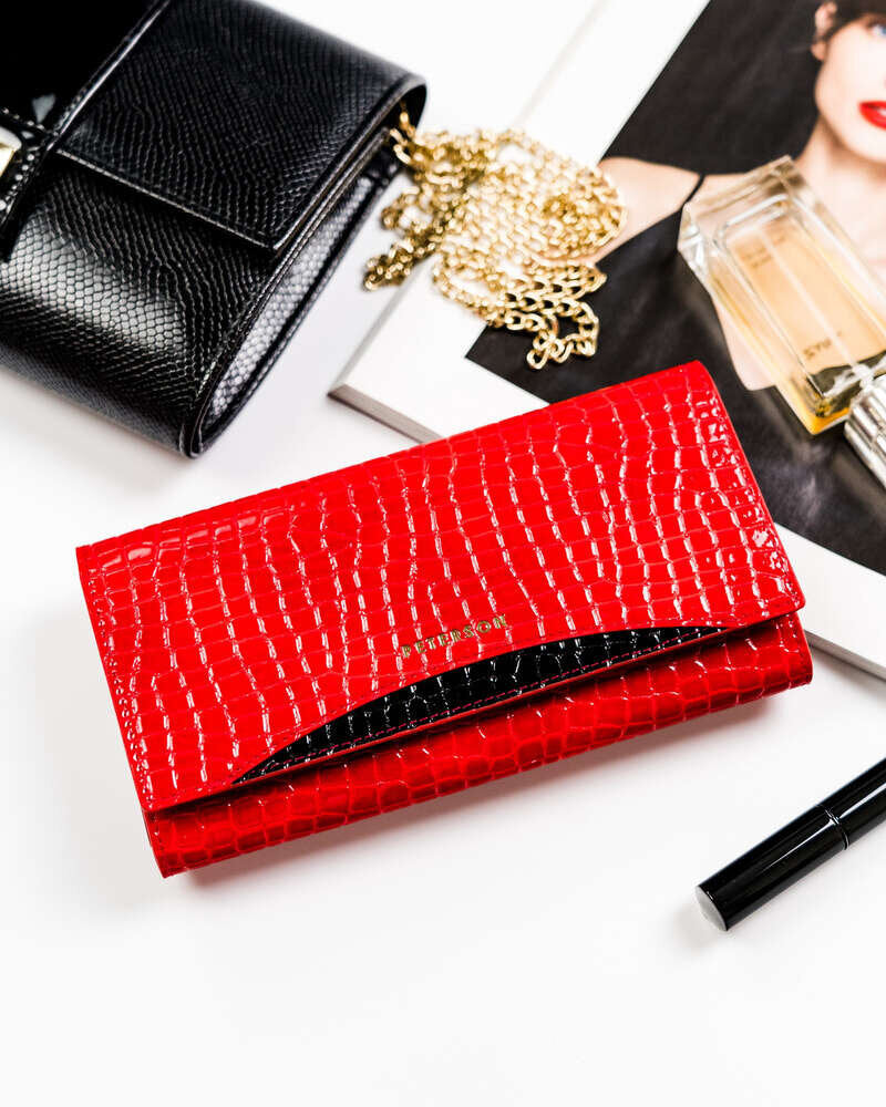 Piniginė moterims Peterson MC46 raudona N100