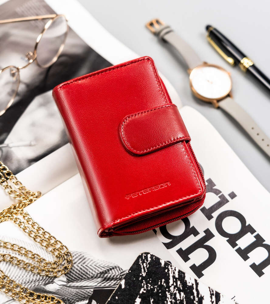 Piniginė moterims Peterson RD41 raudona D290