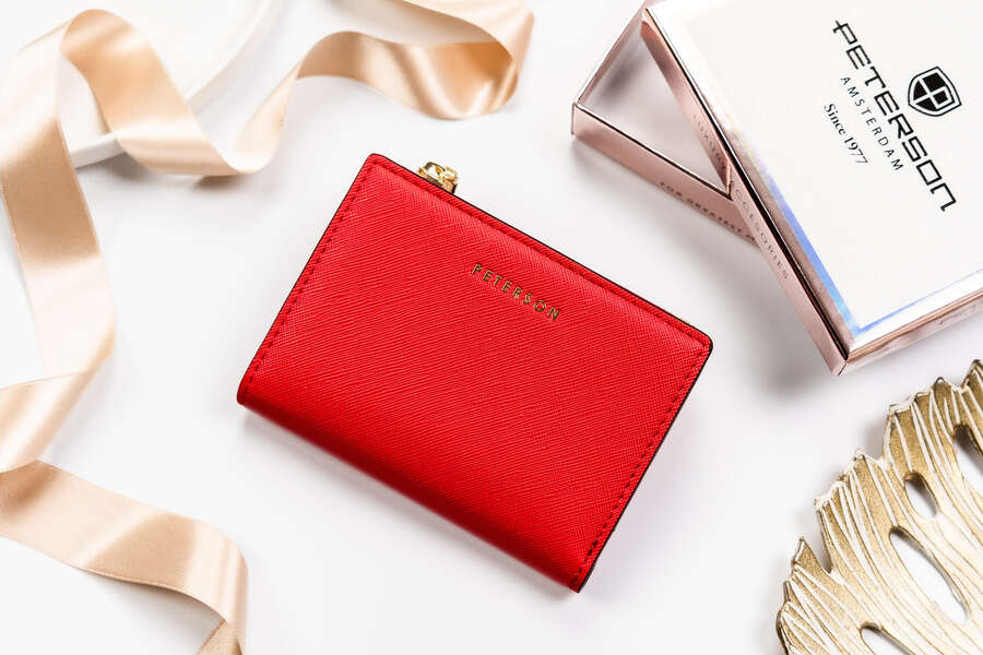 Piniginė moterims Peterson SA03 raudona D289