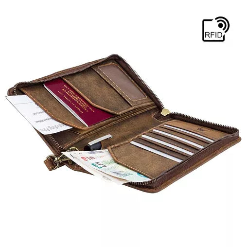 Piniginė moterims, Visconti Oil Tan 733, šviesiai ruda D14