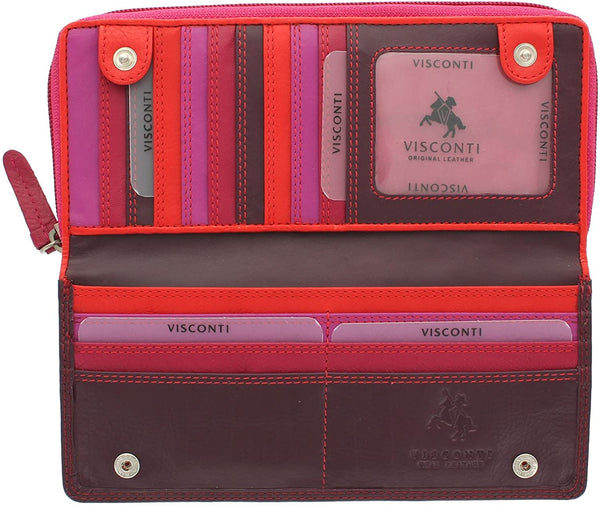 Piniginė moterims Visconti RB55 Plum Multi D27