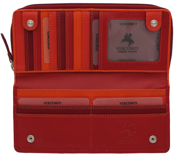 Piniginė moterims Visconti RB55, raudona D25