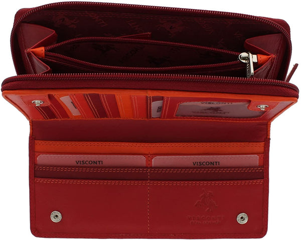 Piniginė moterims Visconti RB55, raudona D25