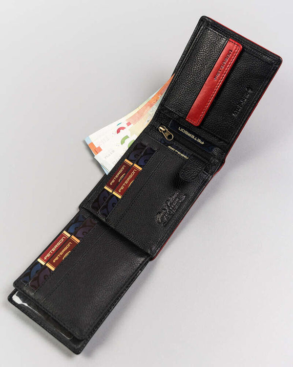 Piniginė vyrams Peterson H2 juoda S544