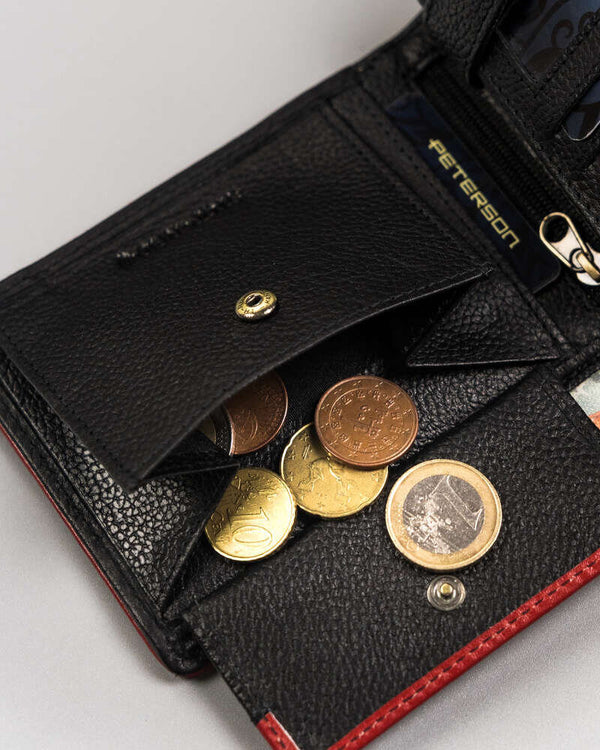 Piniginė vyrams Peterson H2 juoda S544