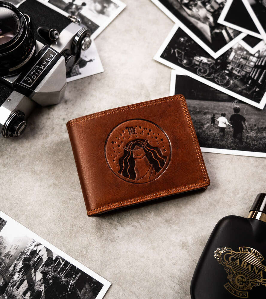 Piniginė vyrams Peterson N9 šviesiai ruda S538