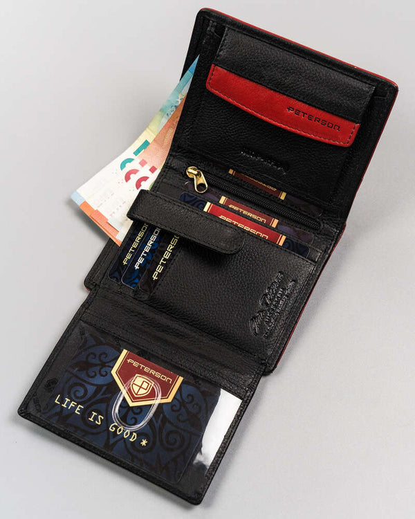Piniginė vyrams Peterson S03 juoda S536