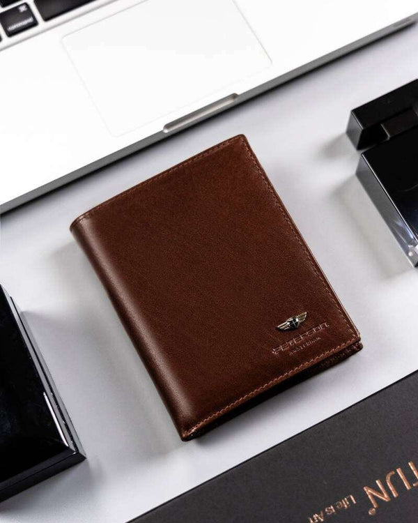 Piniginė vyrams Peterson VT1 ruda S533