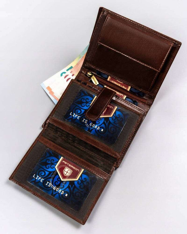 Piniginė vyrams Peterson VT1 ruda S533