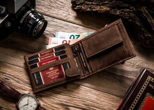 Piniginės ir kvepalų rinkinys vyrams Peterson F3