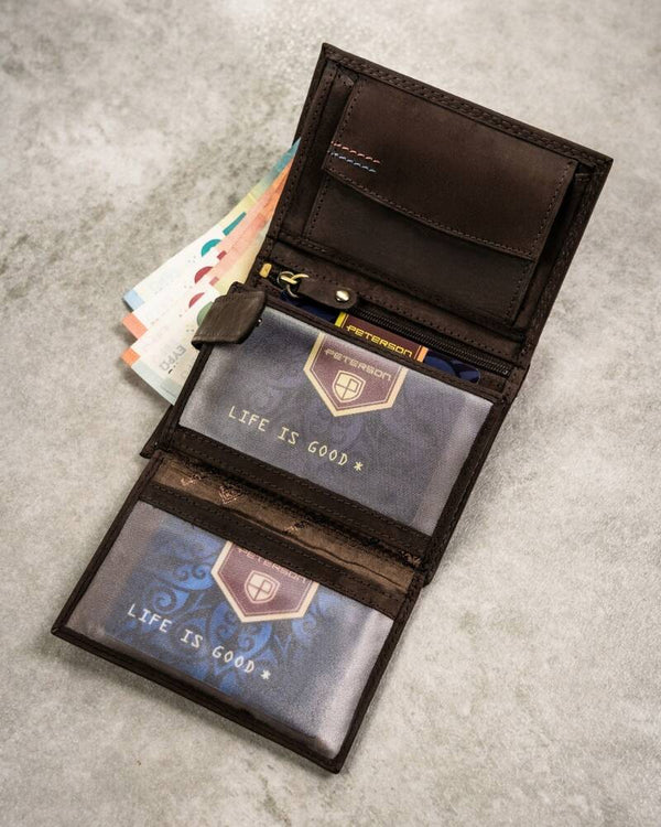 Piniginės ir raktų pakabuko rinkinys vyrams Peterson P6