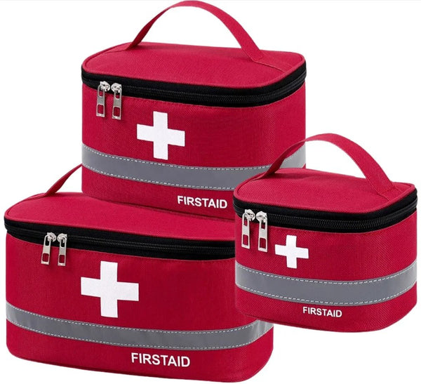 Pirmosios pagalbos vaistinėlių dėžučių rinkinys 3vnt R7