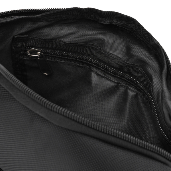 Vyriška maža juoda „Peterson“ lengva miesto rankinė per petį (crossbody), užsegama užtrauktuku, iš tekstilės D89