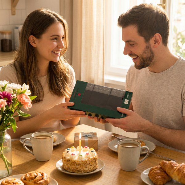 Vyriški medvilniniai bokseriai „Peterson“, L dydis, juodi, 3 porų rinkinys D82