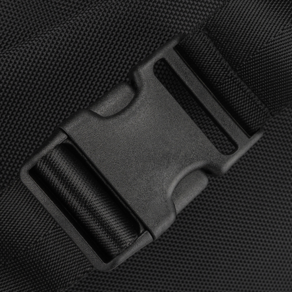 Vyriška „Peterson“ lengva juoda crossbody rankinė per petį su užtrauktuku, iš tekstilės D91