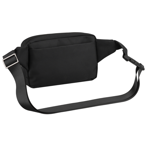 Vyriška „Peterson“ lengva juoda crossbody rankinė per petį su užtrauktuku, iš tekstilės D91