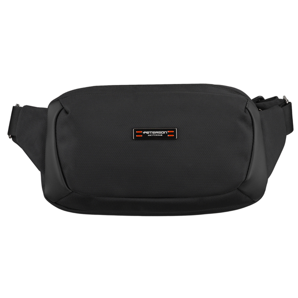 Peterson vyriška maža juosmens ir per petį nešiojama rankinė (crossbody), juoda D90