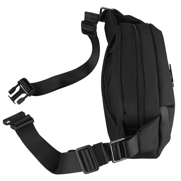 Peterson vyriška maža juosmens ir per petį nešiojama rankinė (crossbody), juoda D90