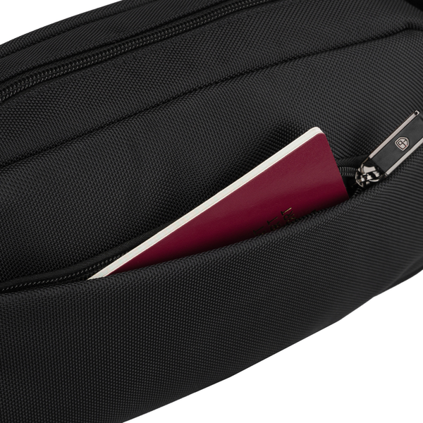 Peterson vyriška maža juosmens ir per petį nešiojama rankinė (crossbody), juoda D90