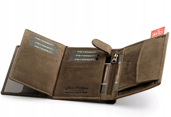 Natūralios odos piniginė vyrams Peterson PT38 N263