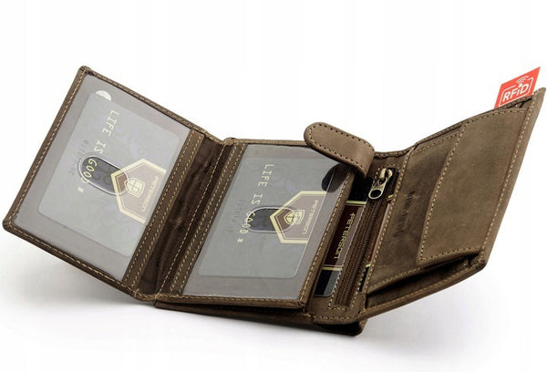 Natūralios odos piniginė vyrams Peterson PT38 N263