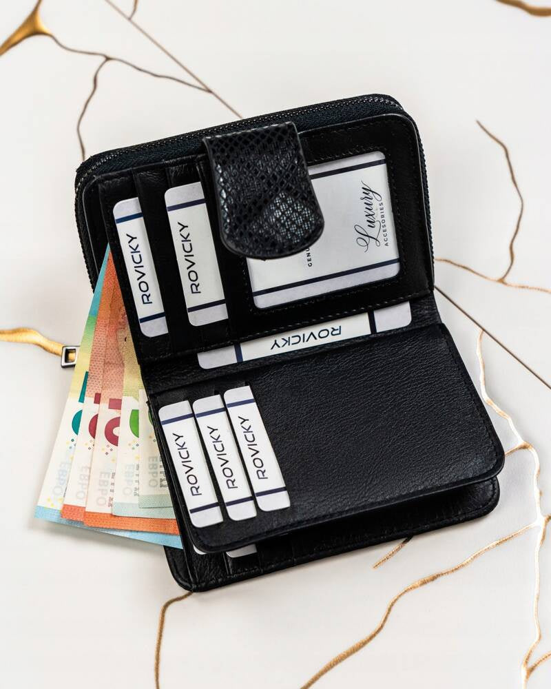 Moteriška piniginė Lorenti T1, juoda N333