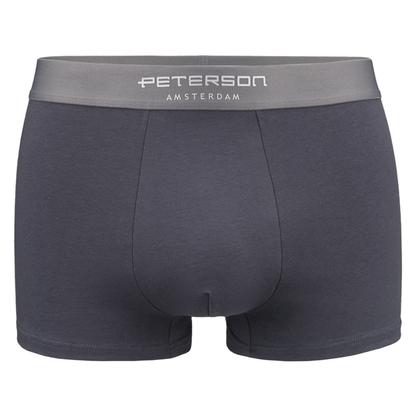 Vyriškos medvilninės bokserės „Peterson“, 3 porų rinkinys, juoda/pilka, XL D77