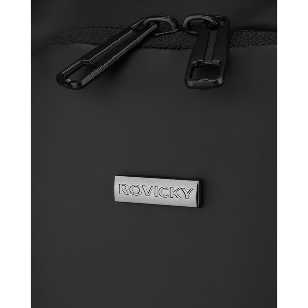 Vyriška juoda per petį nešiojama rankinė iš ekologiškos odos „Rovicky“ ST83