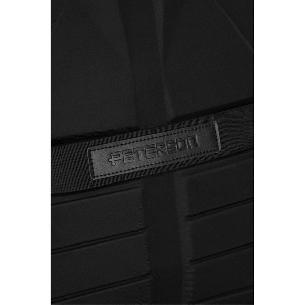 Didelė juoda tekstilinė kelioninė kuprinė vyrams „Peterson“ nešiojamajam kompiuteriui K43
