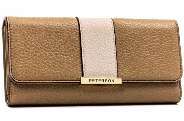 Piniginė moterims Peterson DN06 šviesiai ruda N120