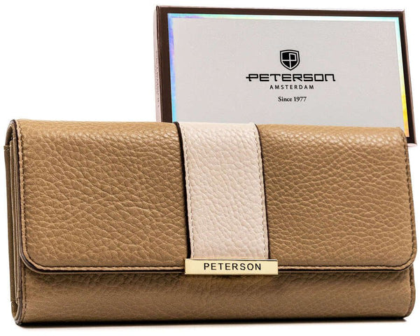 Piniginė moterims Peterson DN06 šviesiai ruda N120