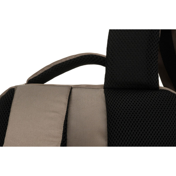 Pilka tekstilinė dviejų skyrių kelioninė kuprinė „Peterson“ su kvėpuojančiomis petnešomis K55