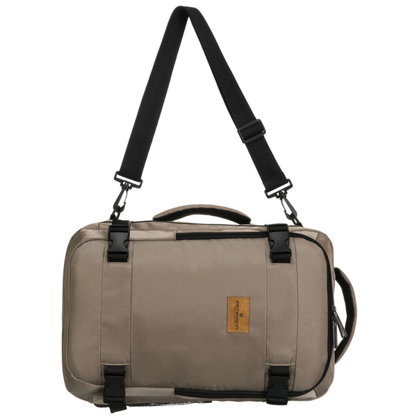 Pilka tekstilinė dviejų skyrių kelioninė kuprinė „Peterson“ su kvėpuojančiomis petnešomis K55