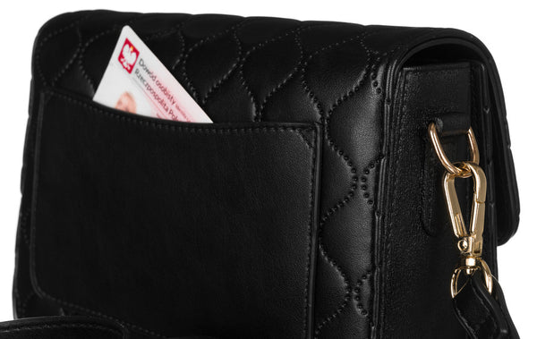 Elegantiška moteriška dygsniuota „David Jones“ crossbody rankinė per petį D1