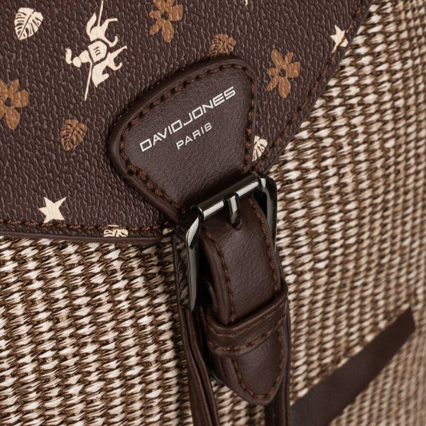 Elegantiška moteriška ekologiškos odos kuprinė „David Jones“ D22