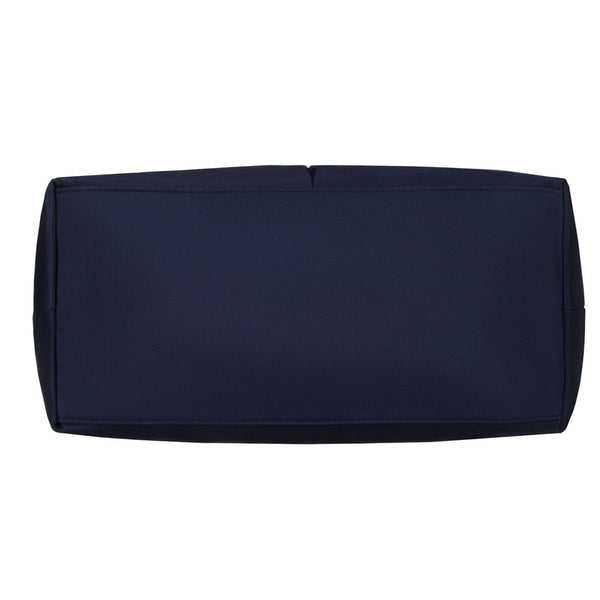 Moteriška tamsiai mėlyna vieno skyriaus poliesterio shopper rankinė „Peterson“ su reguliuojamu, nuimamu dirželiu P40