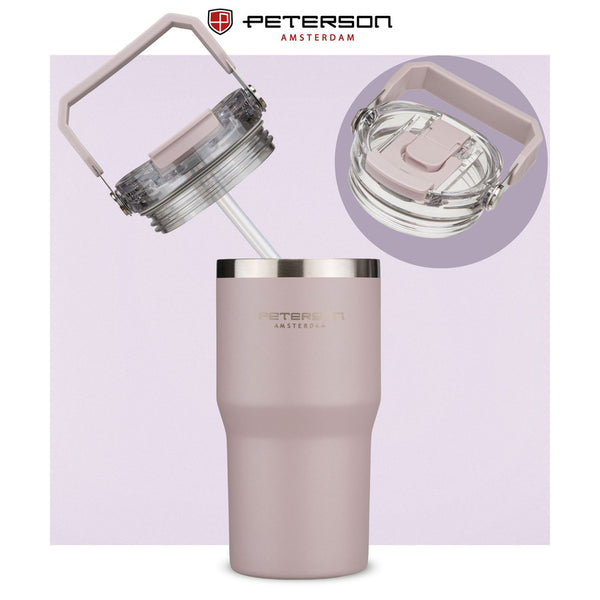 Peterson termo puodelis iš nerūdijančio plieno, 600 ml, šviesiai violetinis